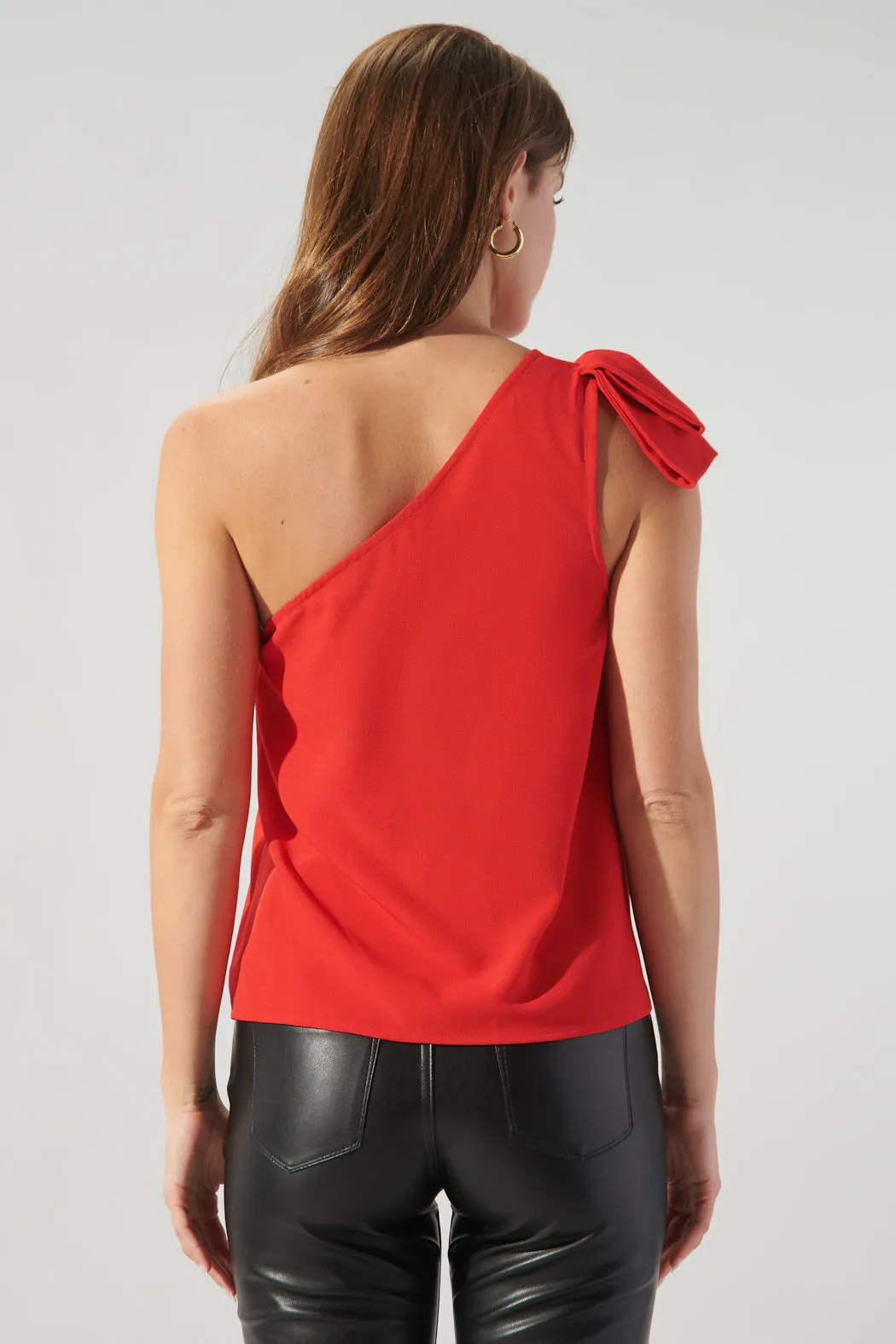 Crimson Portofino One Shoulder Top sold by Sugarlips product image thumbnail 2