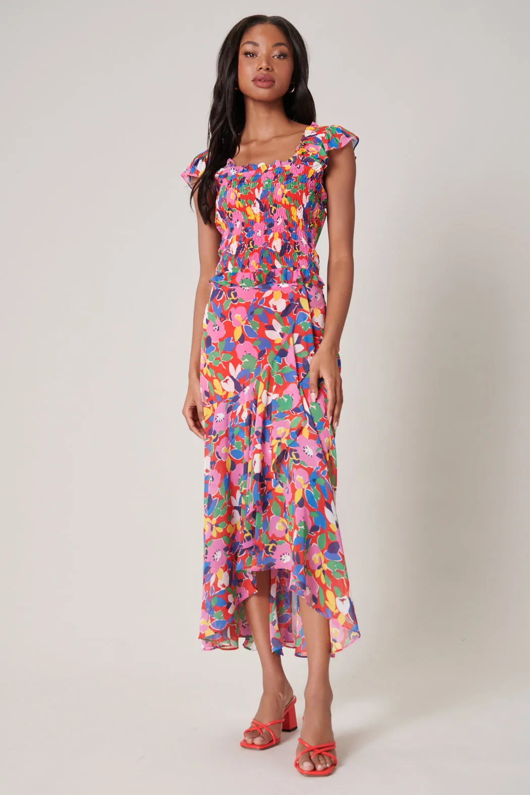 Sweet Soul Frolic Square Neck Smocked Front Top sold by Sugarlips product image thumbnail 4