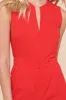 Genevieve Sleeveless Zipper Front Jumpsuit sold by Sugarlips