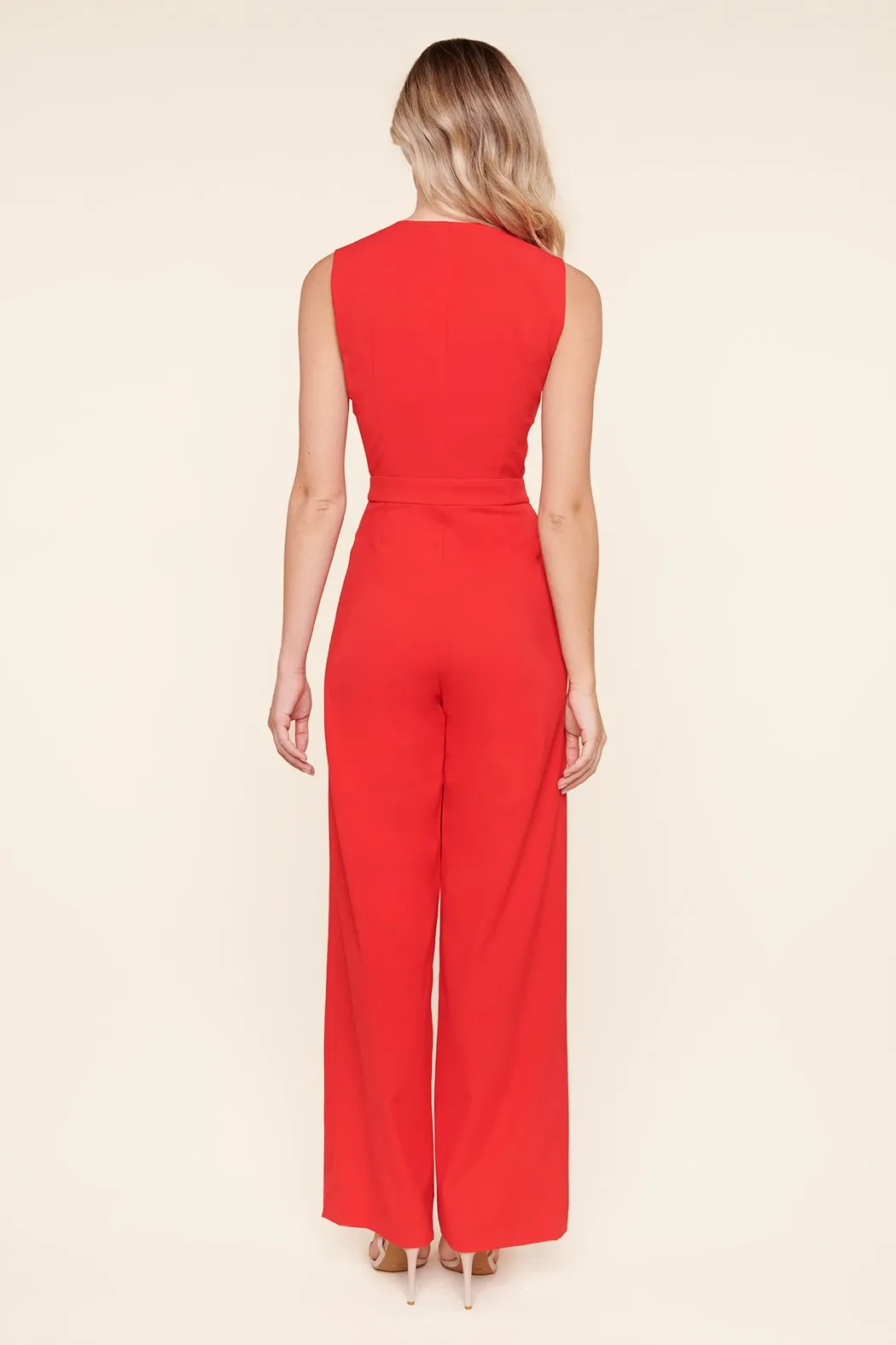 Genevieve Sleeveless Zipper Front Jumpsuit sold by Sugarlips product image thumbnail 2