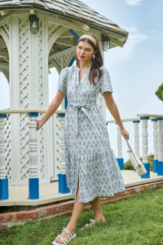 Pilar Cora Button Up Midi Dress sold by Sugarlips