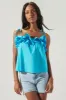 Harlett Ruffle Tie Strap Tank sold by Sugarlips