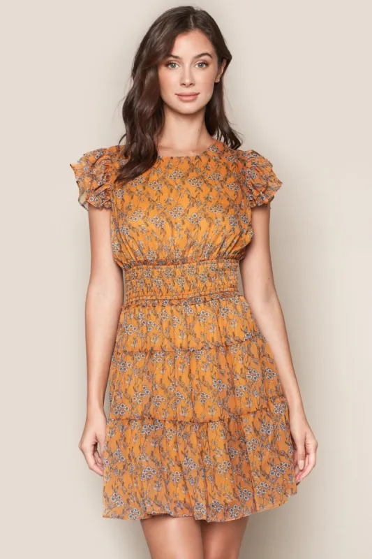 Aviara Floral Mini Dress sold by Sugarlips