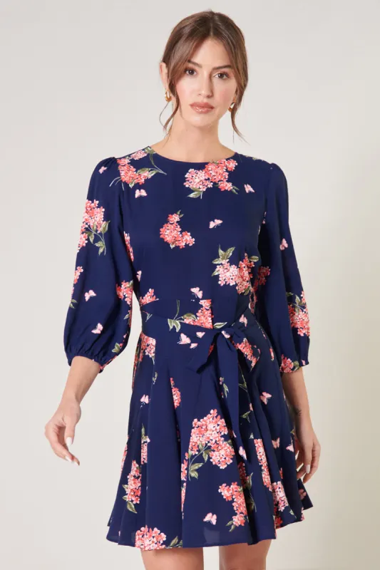 Perla Floral Balloon Sleeve Derby Dress sold by Sugarlips