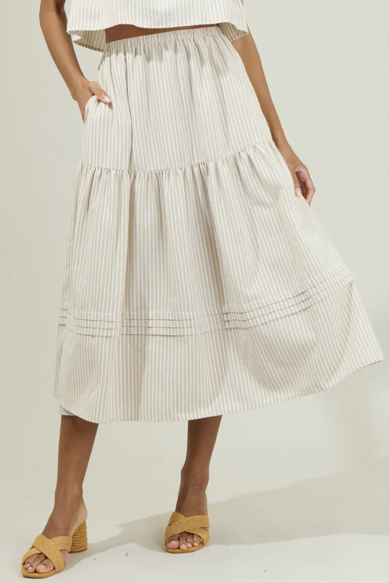 Everlanes Striped Flores Midi Skirt sold by Sugarlips