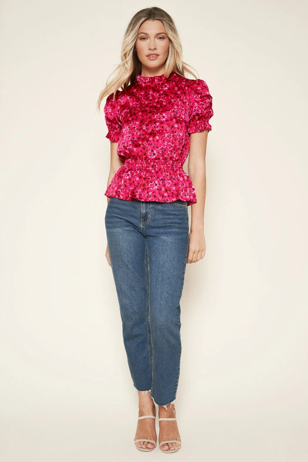 Zoya Floral Puff Sleeve Top sold by Sugarlips product image thumbnail 4