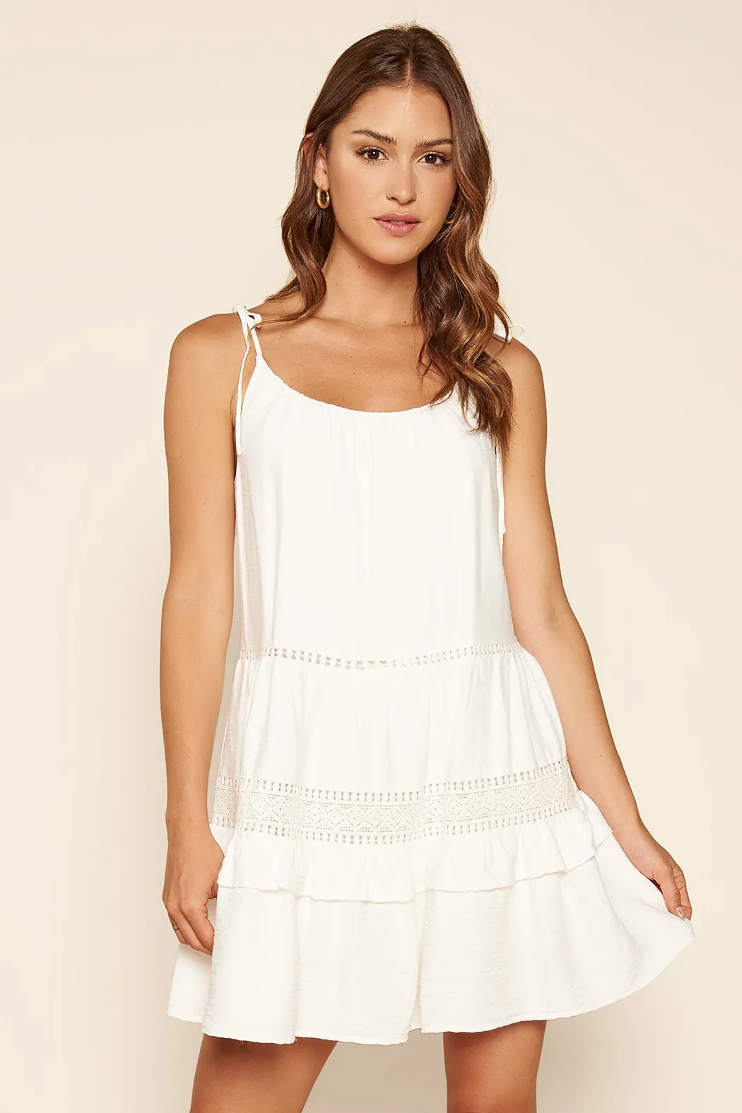 All About You Lace Trim Mini Dress sold by Sugarlips product image thumbnail 2