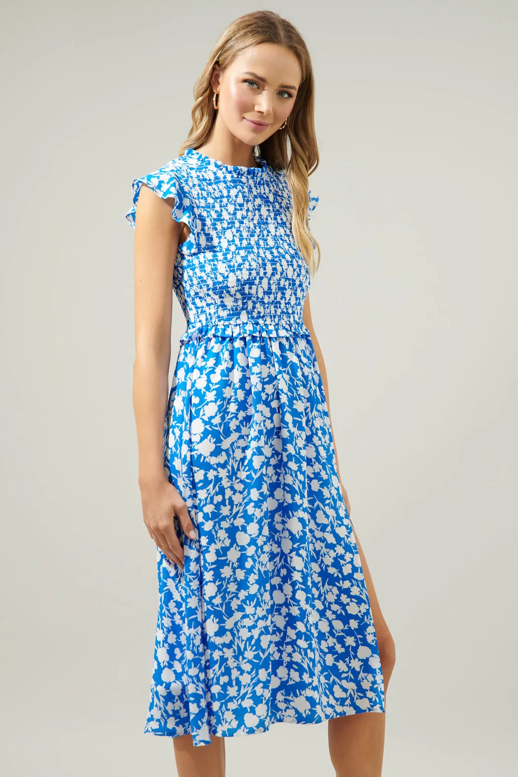 Palmas Amira Smocked Midi Dress sold by Sugarlips product image thumbnail 3