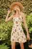 Arancia Mini Flared Orange Print Dress sold by Sugarlips