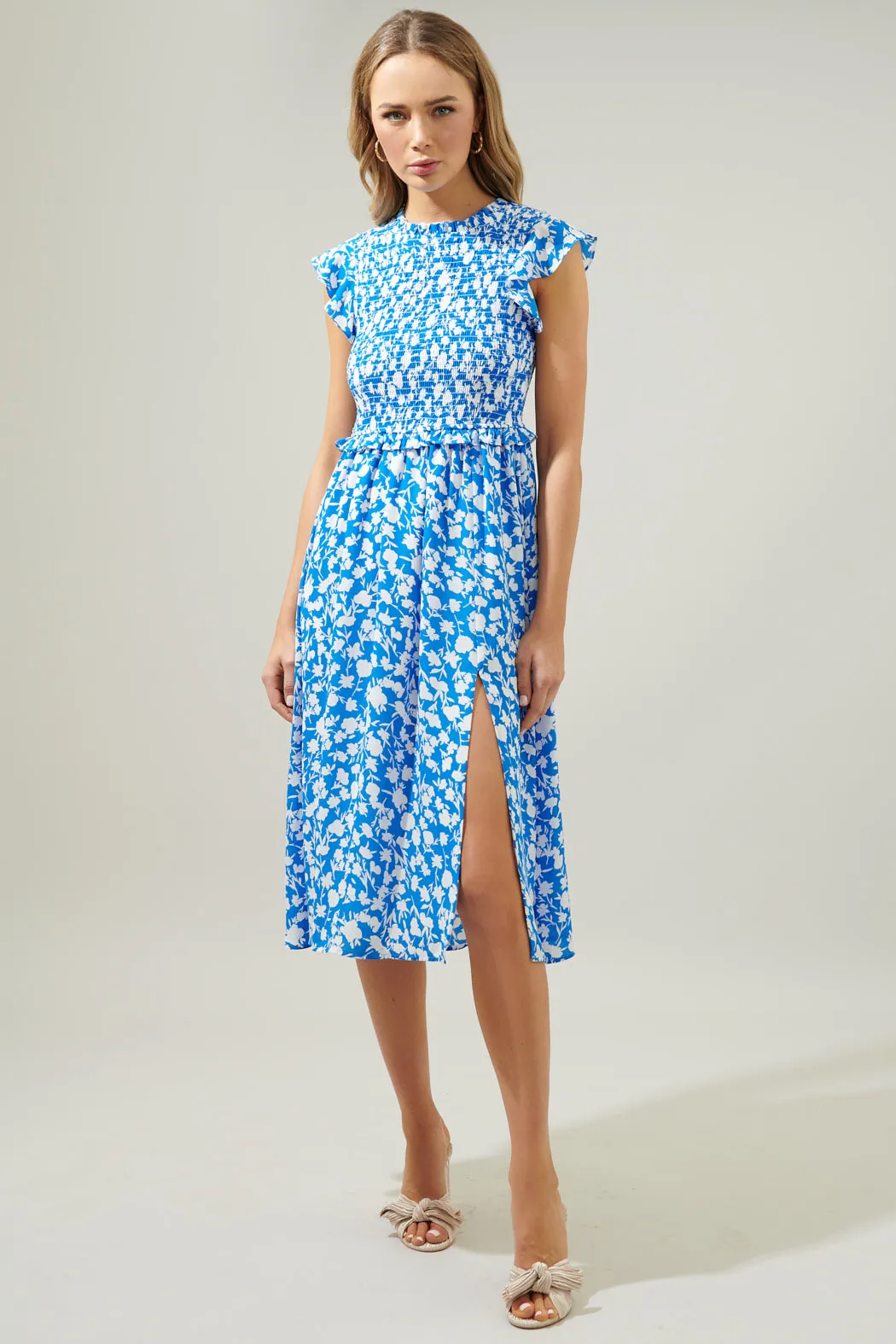 Palmas Amira Smocked Midi Dress sold by Sugarlips product image thumbnail 4