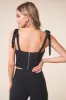 All Night Shoulder Tie Crop Top sold by Sugarlips