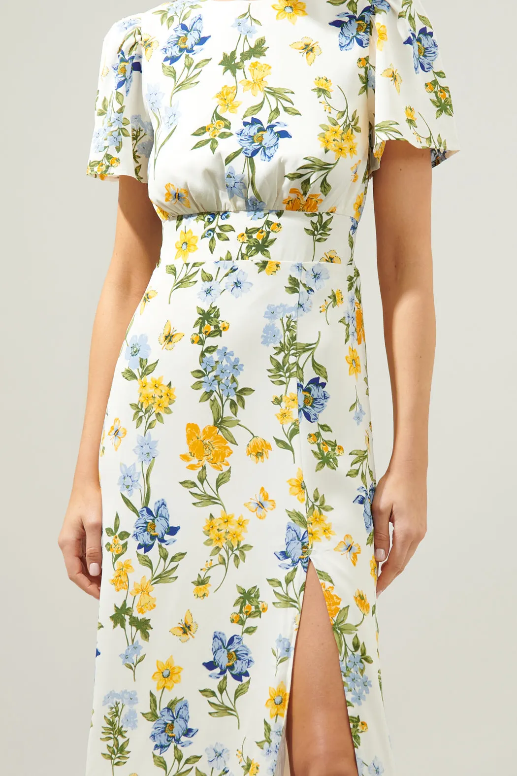 April Bloom Floral Midi Dress sold by Sugarlips product image thumbnail 5
