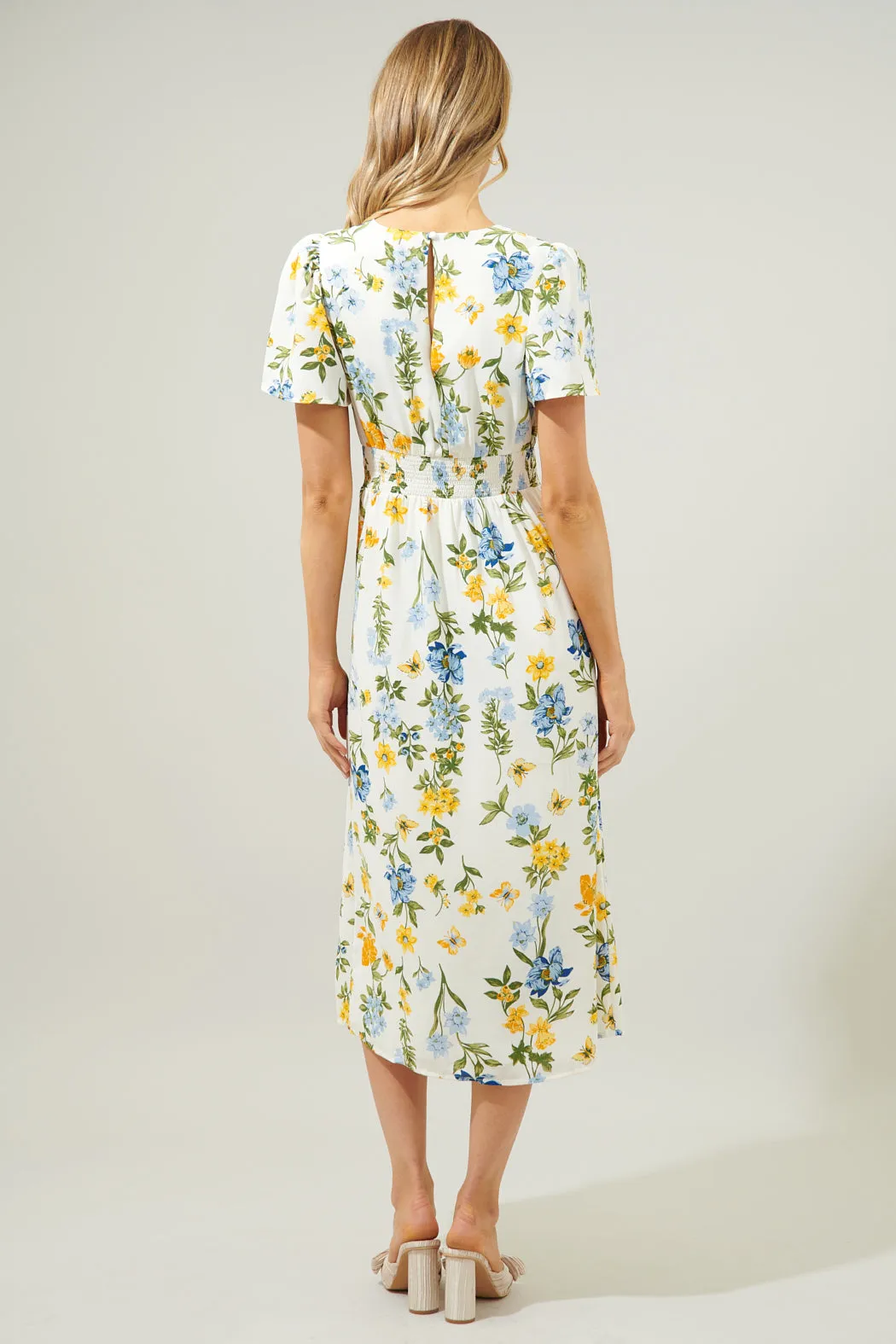 April Bloom Floral Midi Dress sold by Sugarlips product image thumbnail 2
