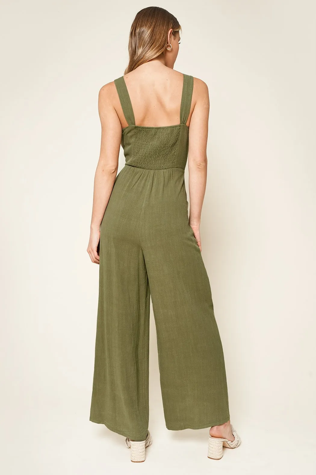 Charleston Button Down Jumpsuit sold by Sugarlips product image thumbnail 2