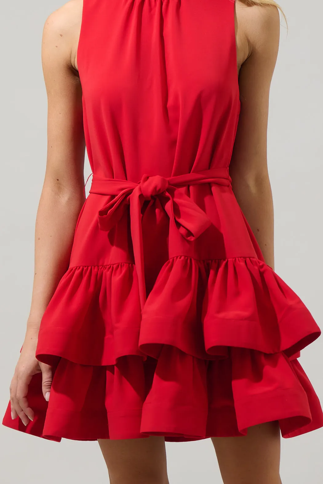 Teresa Ruffle Tiered Mini Dress sold by Sugarlips product image thumbnail 5