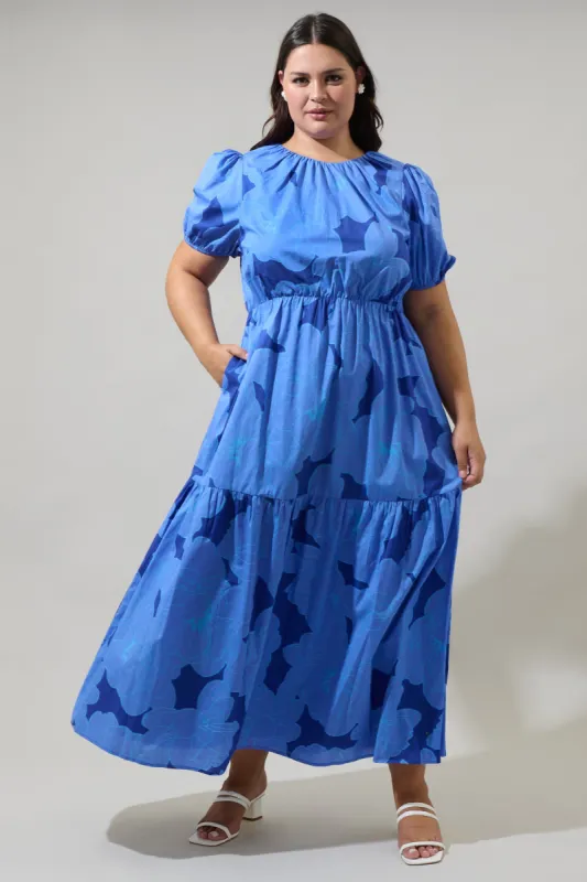Skyline Floral Becca Tiered Maxi Dress Curve sold by Sugarlips