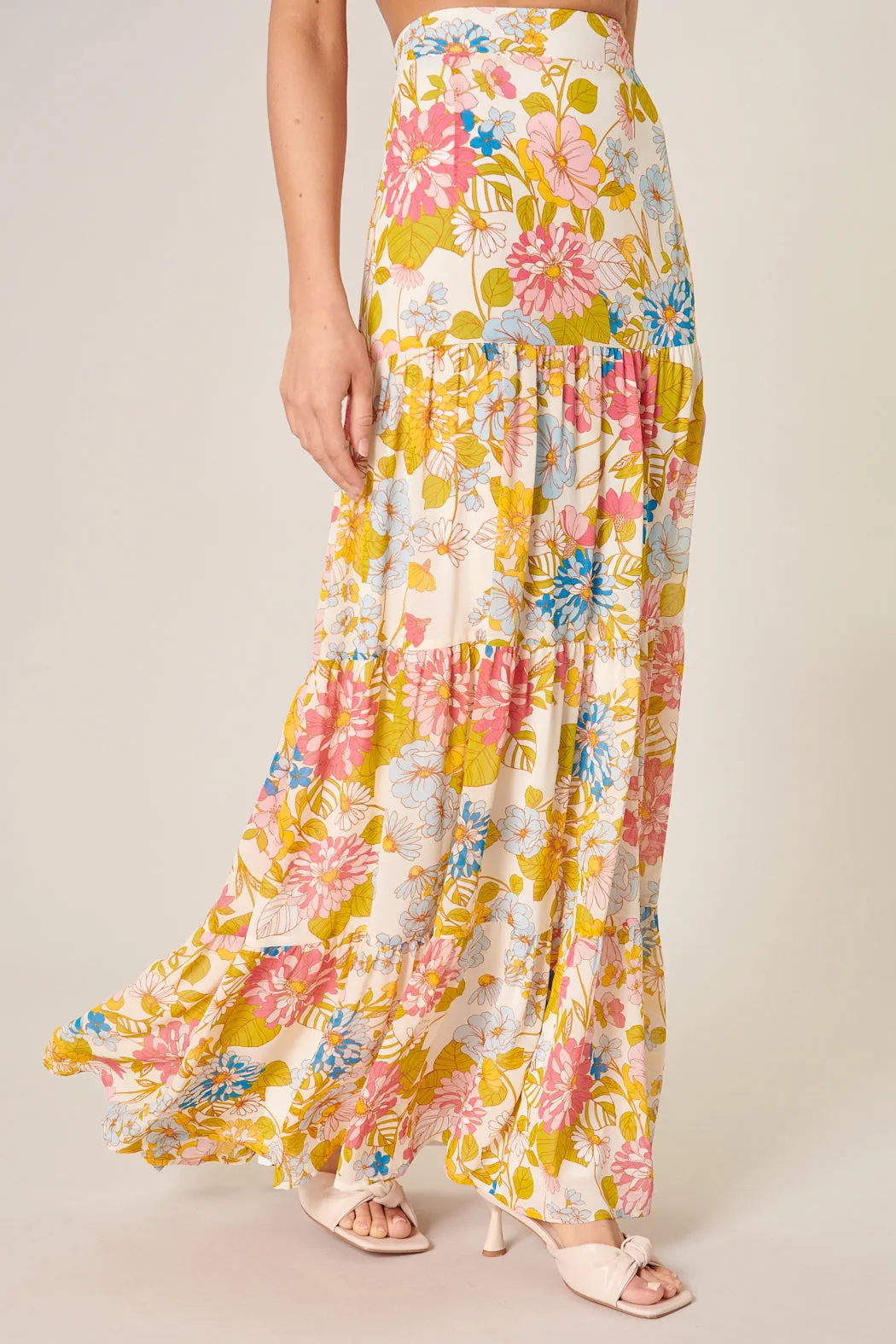 La Rochelle Bellingham Tiered Maxi Skirt sold by Sugarlips product image thumbnail 4