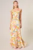 La Rochelle Bellingham Tiered Maxi Skirt sold by Sugarlips