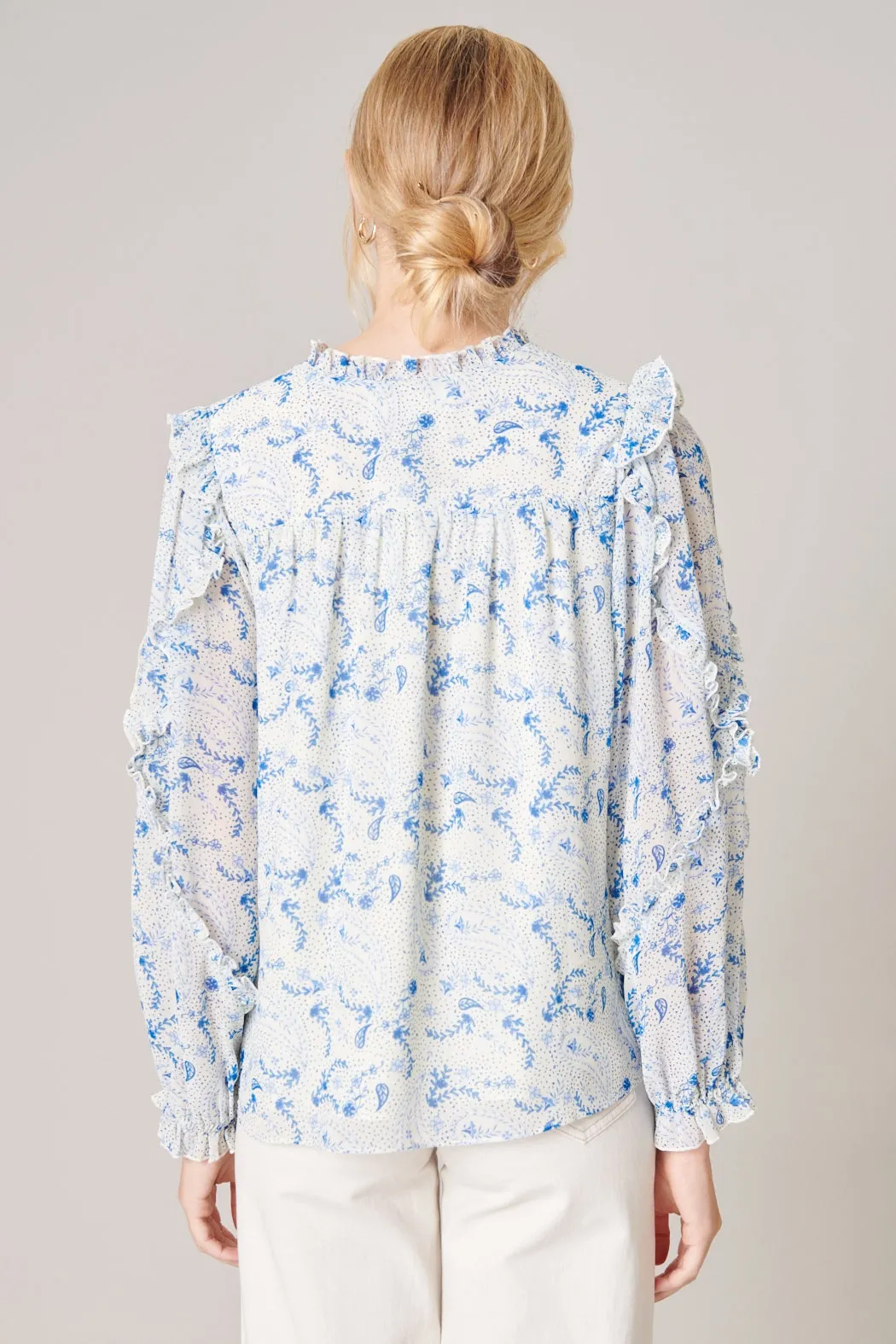 Corinna Paisley Raj Balloon Sleeve Blouse sold by Sugarlips product image thumbnail 2