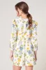 April Floral Balloon Sleeve Heartthrob Romper sold by Sugarlips