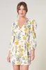 April Floral Balloon Sleeve Heartthrob Romper sold by Sugarlips