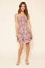 Zariah Floral Smocked Mini Dress sold by Sugarlips