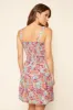 Zariah Floral Smocked Mini Dress sold by Sugarlips