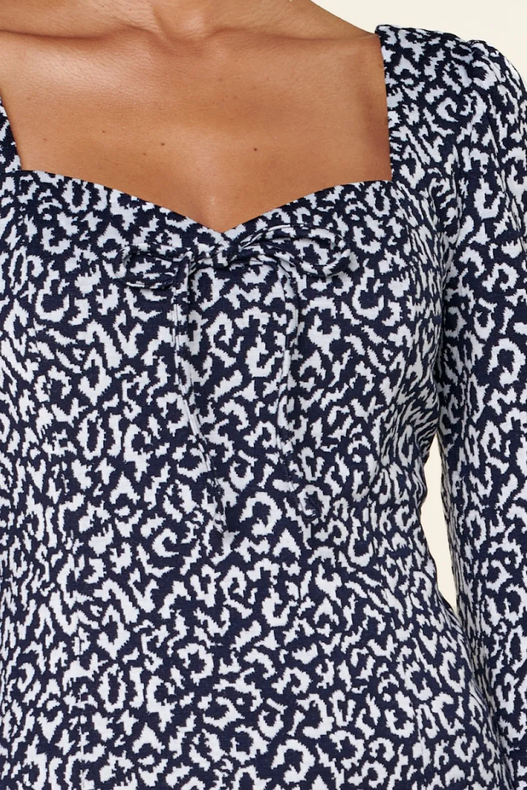 Tabitha Leopard Sweetheart Long Sleeve Top sold by Sugarlips product image thumbnail 5