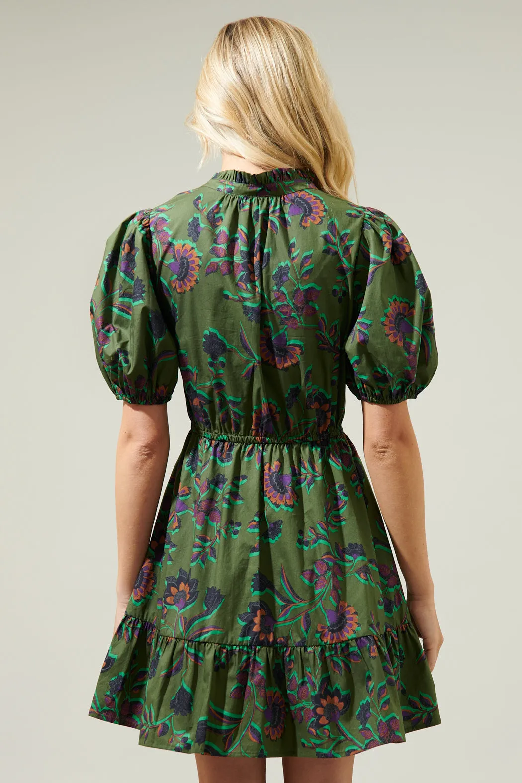 Forrest Floral Marissa Mini Poplin Dress sold by Sugarlips product image thumbnail 2