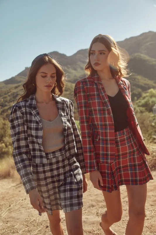 Calera Mini Pleated Plaid Skirt sold by Sugarlips