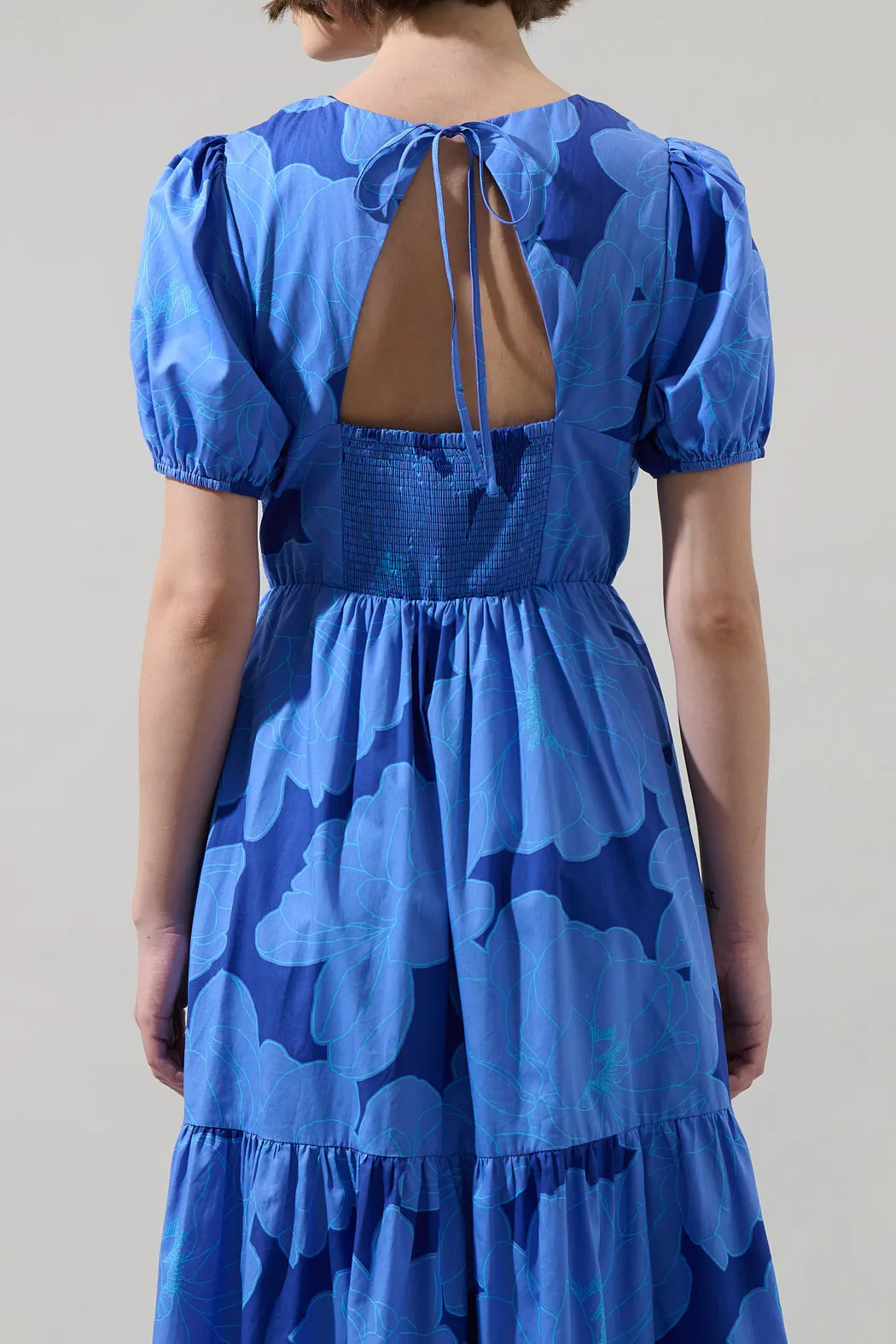 Skyline Floral Becca Tiered Maxi Dress sold by Sugarlips product image thumbnail 5