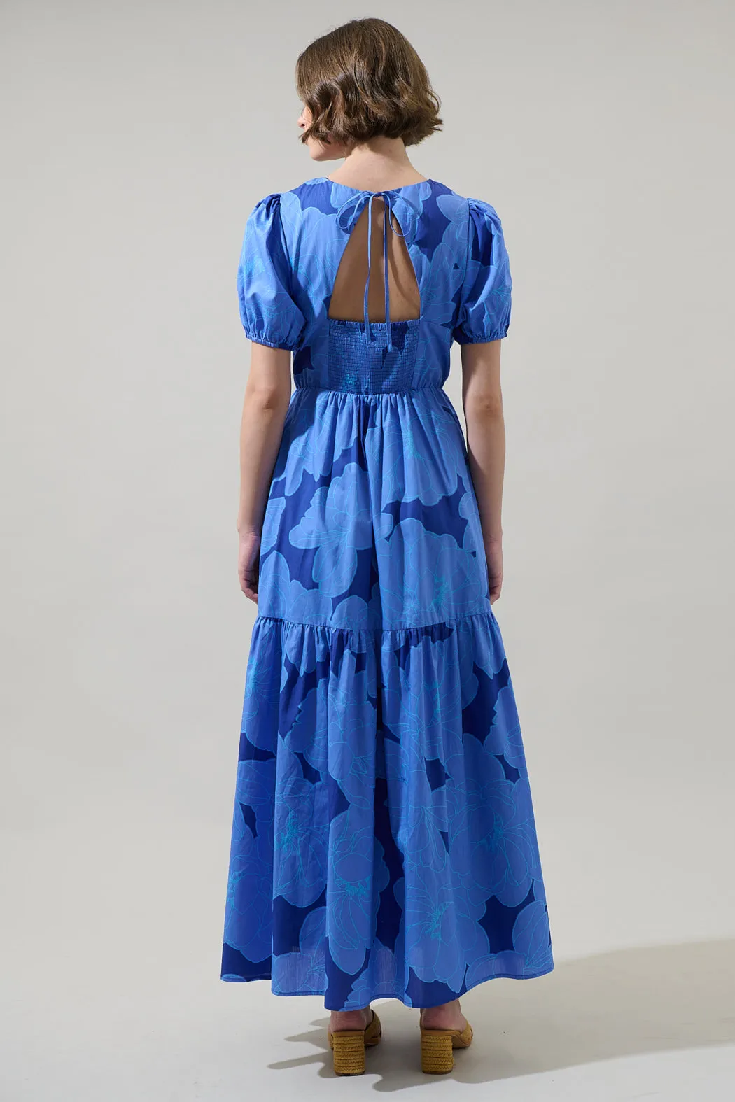 Skyline Floral Becca Tiered Maxi Dress sold by Sugarlips product image thumbnail 3