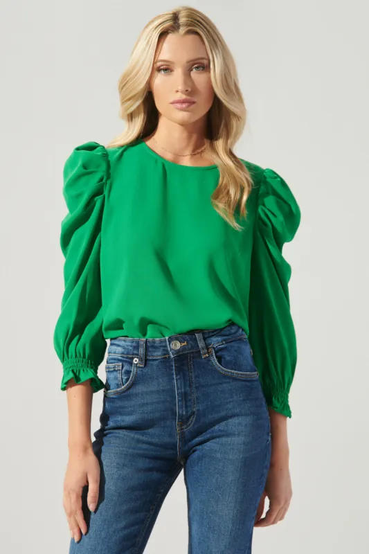 Go Getter Celine Puff Sleeve Top sold by Sugarlips