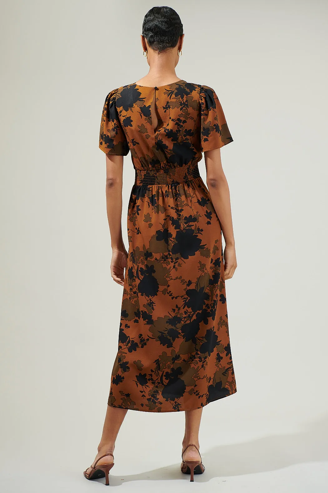 Sandy Floral Bloom Midi Dress sold by Sugarlips product image thumbnail 3