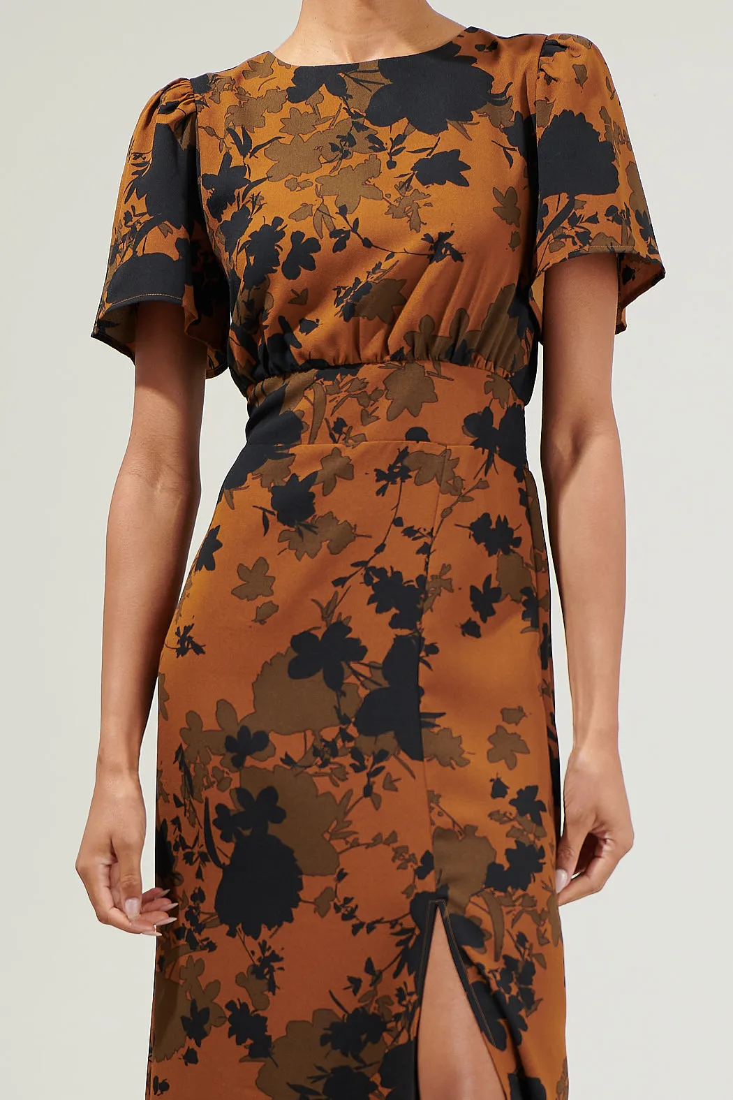 Sandy Floral Bloom Midi Dress sold by Sugarlips product image thumbnail 5