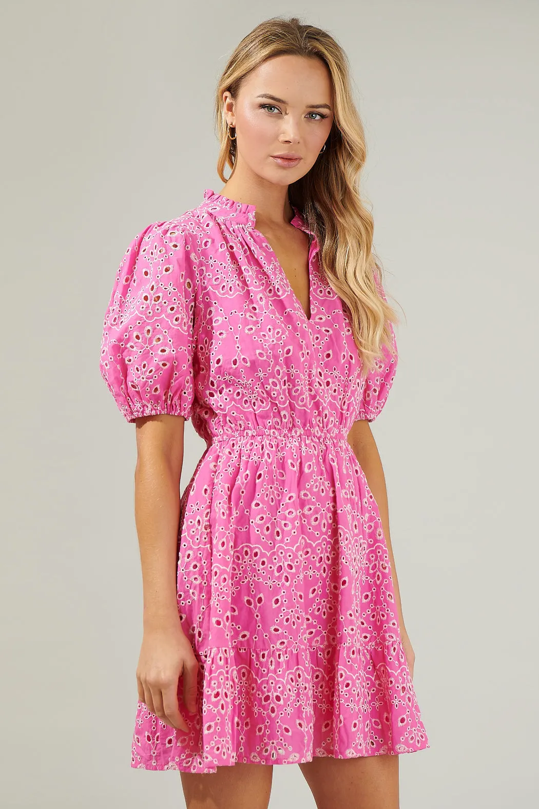 Rosie Eyelet Mini Dress sold by Sugarlips product image thumbnail 3