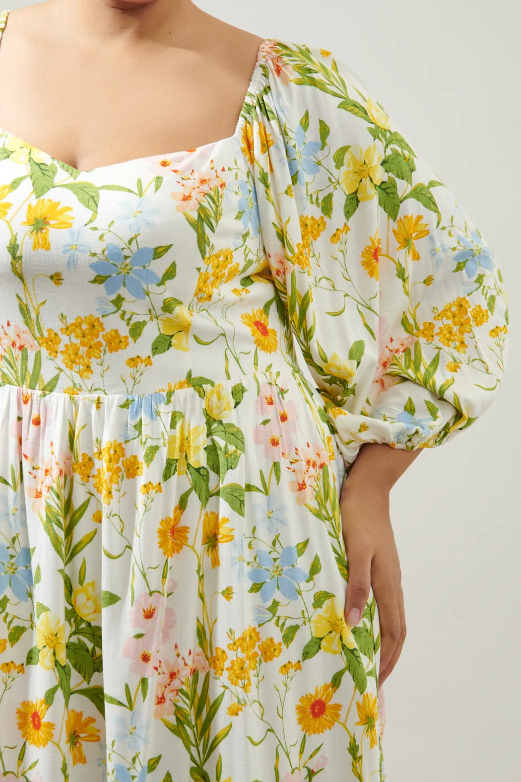 Free to Be Puff Sleeve Granger Midi Dress Curve sold by Sugarlips product image thumbnail 5