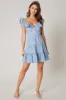 Payton Sweetheart Ruffle Mini Dress sold by Sugarlips