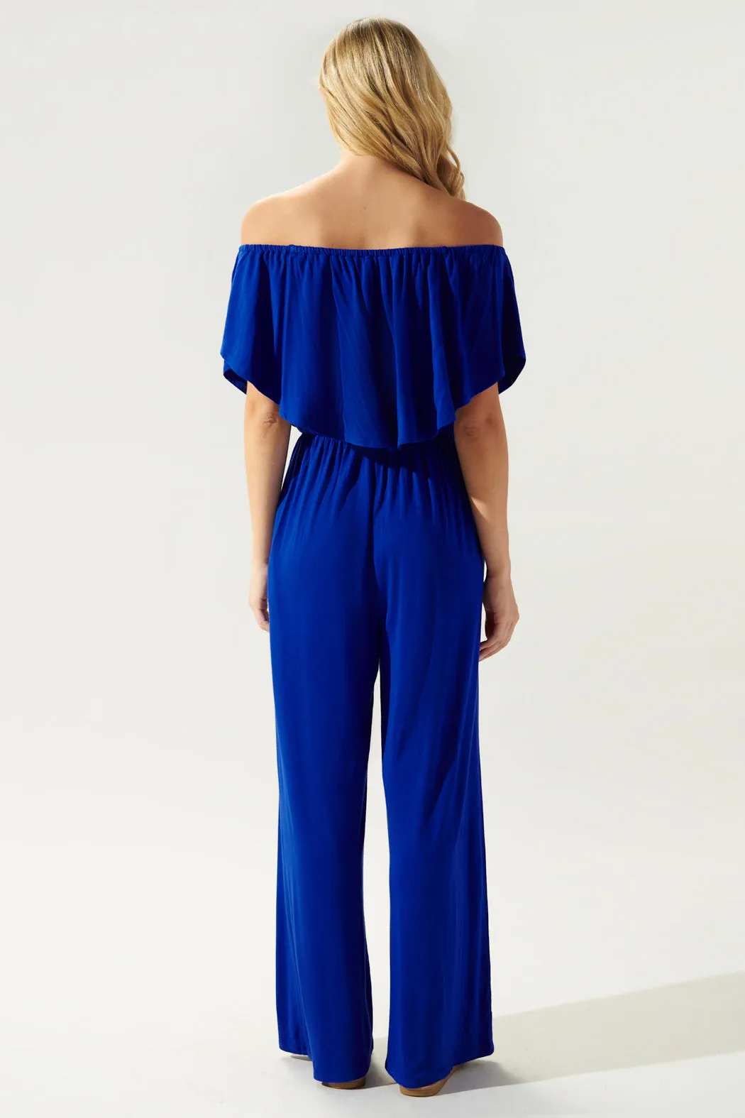 Sharpay Jersey Knit Off the Shoulder Jumpsuit sold by Sugarlips product image thumbnail 2