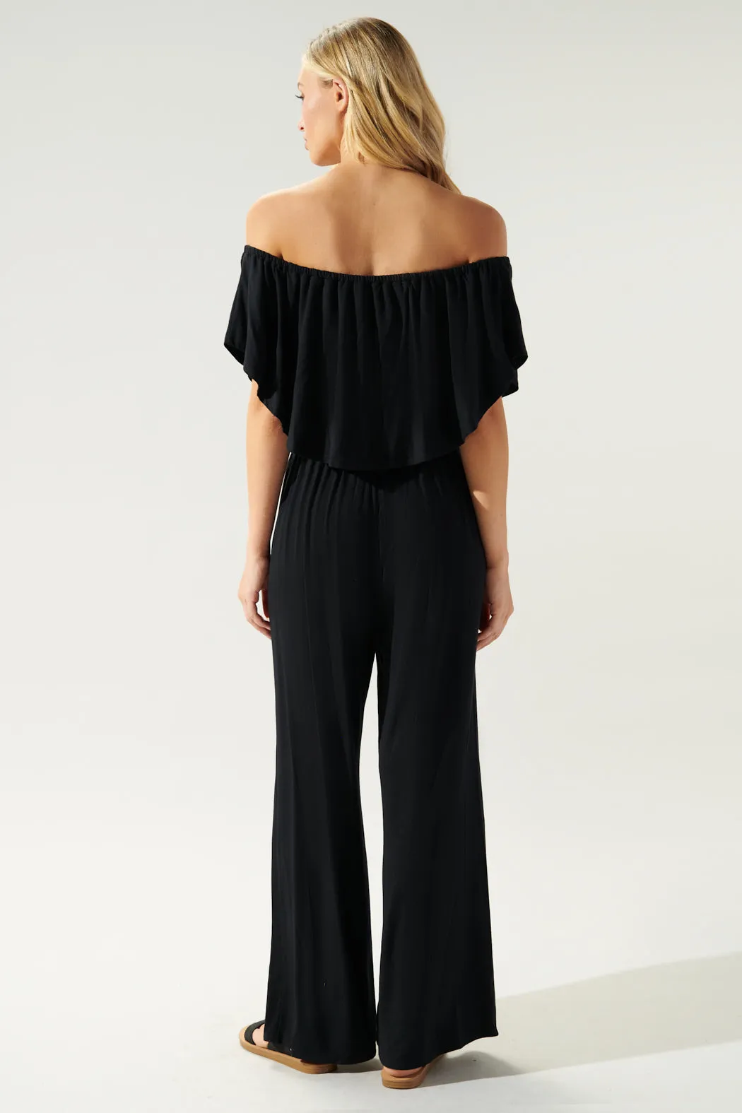 Sharpay Jersey Knit Off the Shoulder Jumpsuit sold by Sugarlips product image thumbnail 5