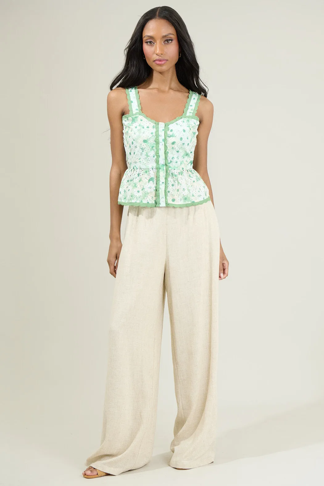 Baine Embroidered Button Up Top sold by Sugarlips product image thumbnail 4