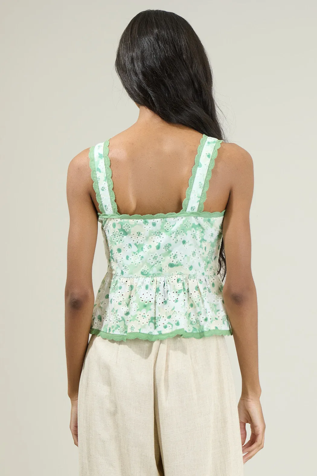Baine Embroidered Button Up Top sold by Sugarlips product image thumbnail 2