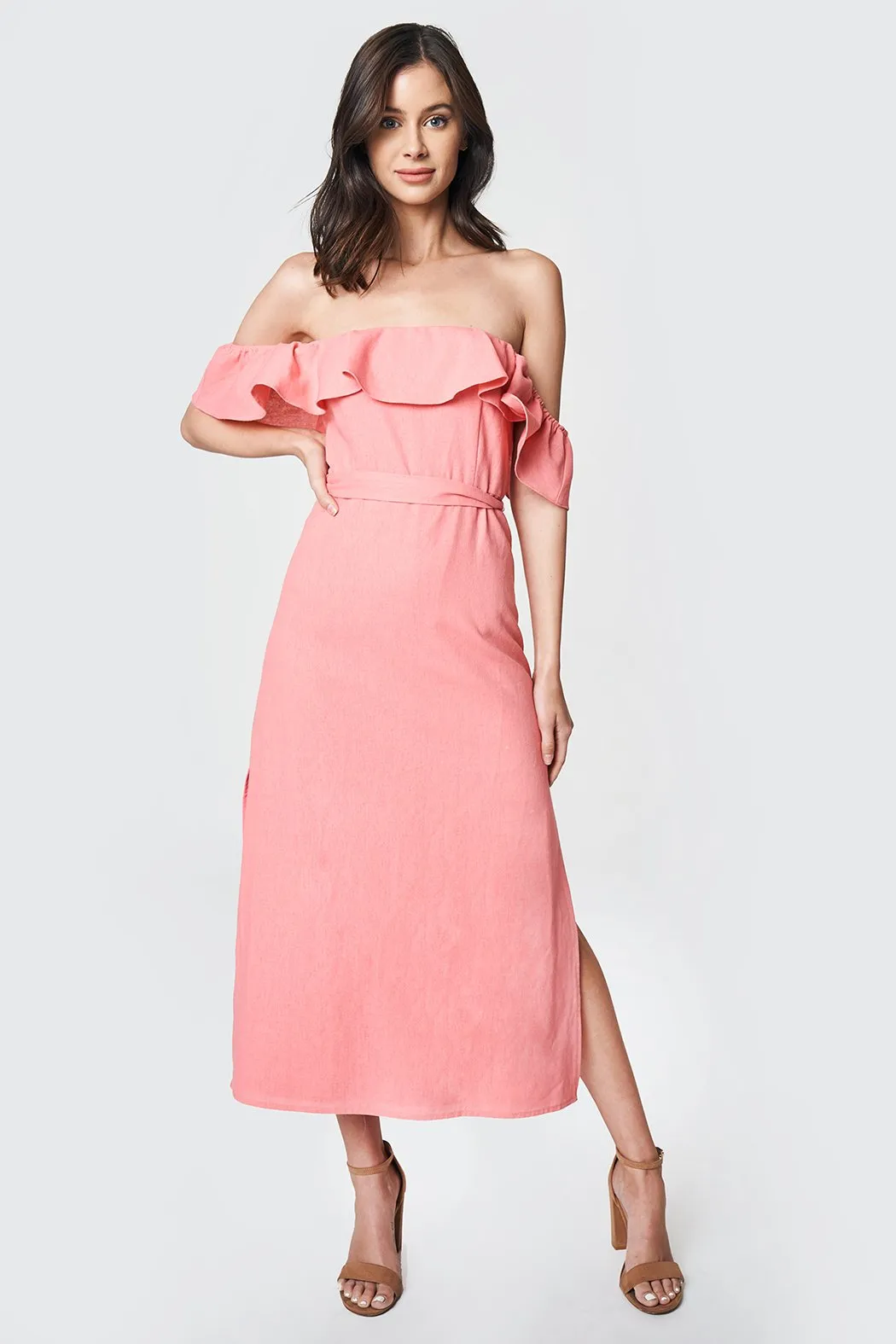 Rosie Off The Shoulder Midi Dress sold by Sugarlips product image thumbnail 2