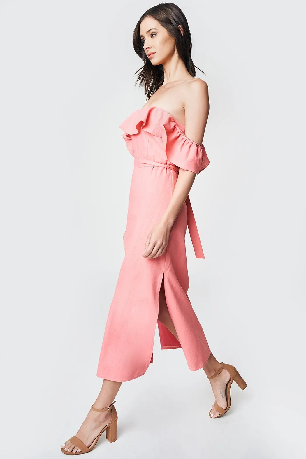 Rosie Off The Shoulder Midi Dress sold by Sugarlips product image thumbnail 3