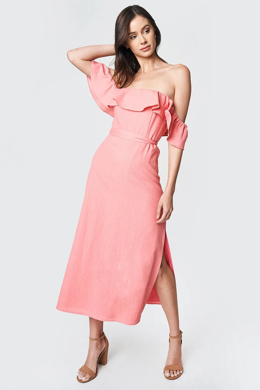 Rosie Off The Shoulder Midi Dress sold by Sugarlips product image thumbnail 5
