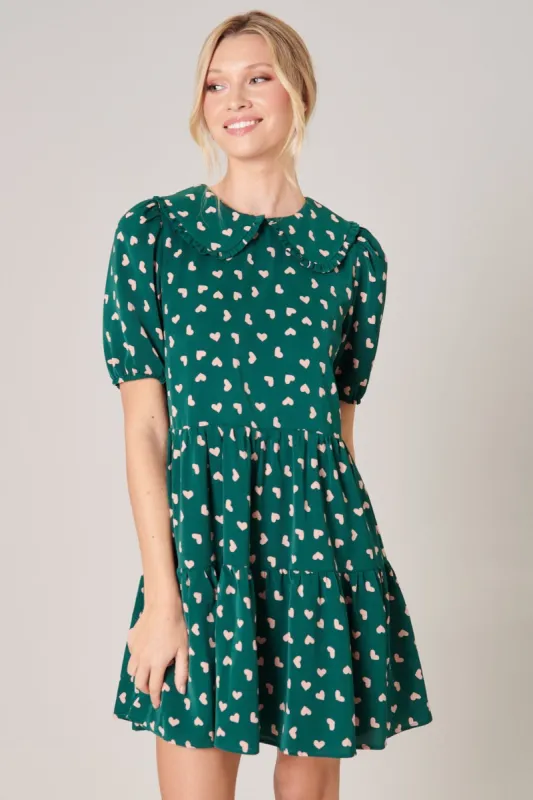 Corazon Puff Sleeve Mini Dress sold by Sugarlips