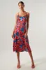 Sweet Romance Satin Parting Ways Midi Dress sold by Sugarlips