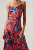 Sweet Romance Satin Parting Ways Midi Dress sold by Sugarlips