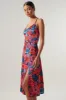 Sweet Romance Satin Parting Ways Midi Dress sold by Sugarlips