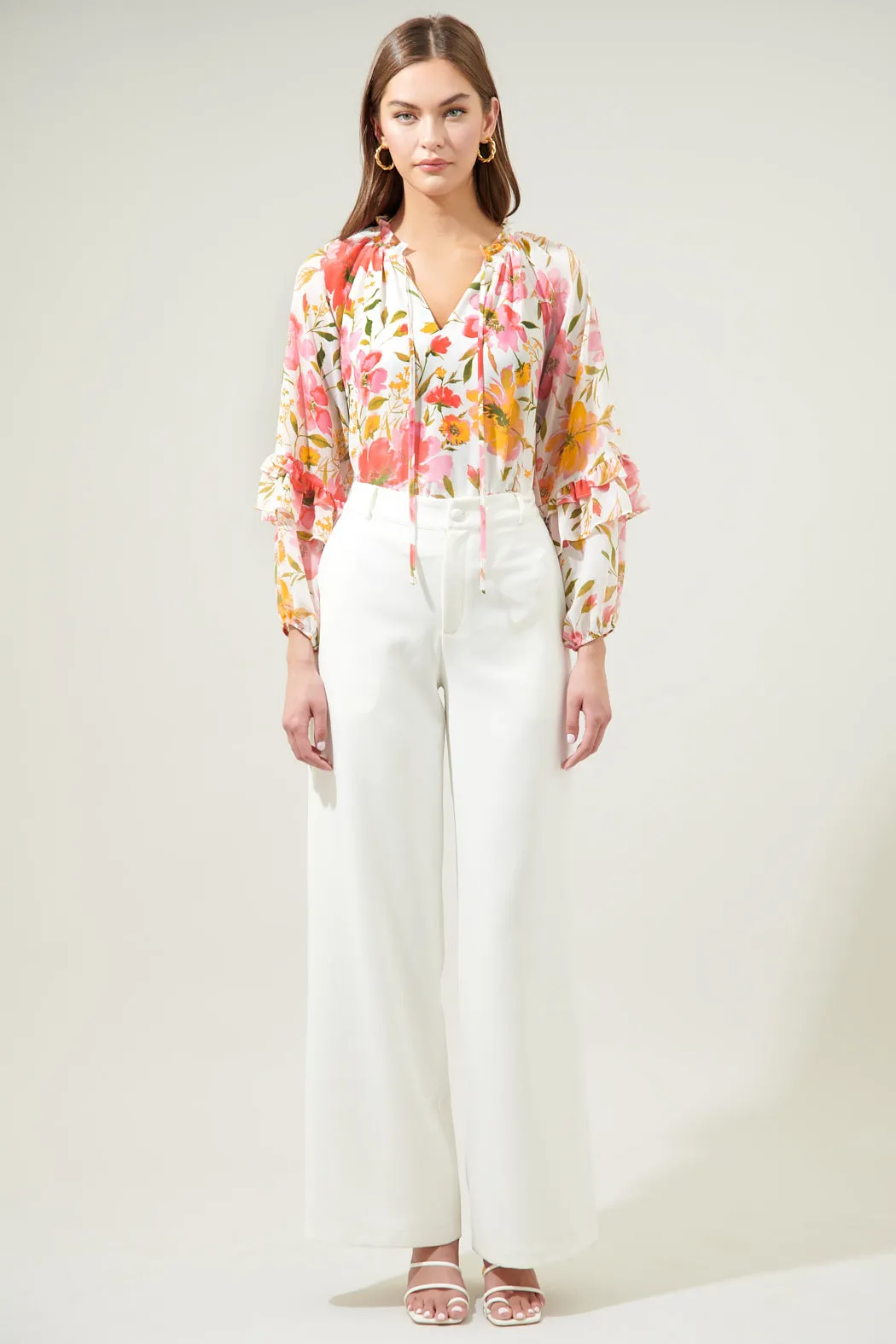 Maldonado Floral Bijou Balloon Sleeve Blouse sold by Sugarlips product image thumbnail 5